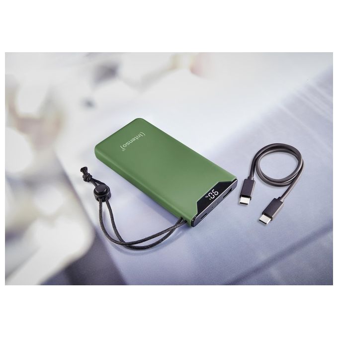 Intenso Powerbank F10000 Verde 10000 mAh con USB-C a Tipo C