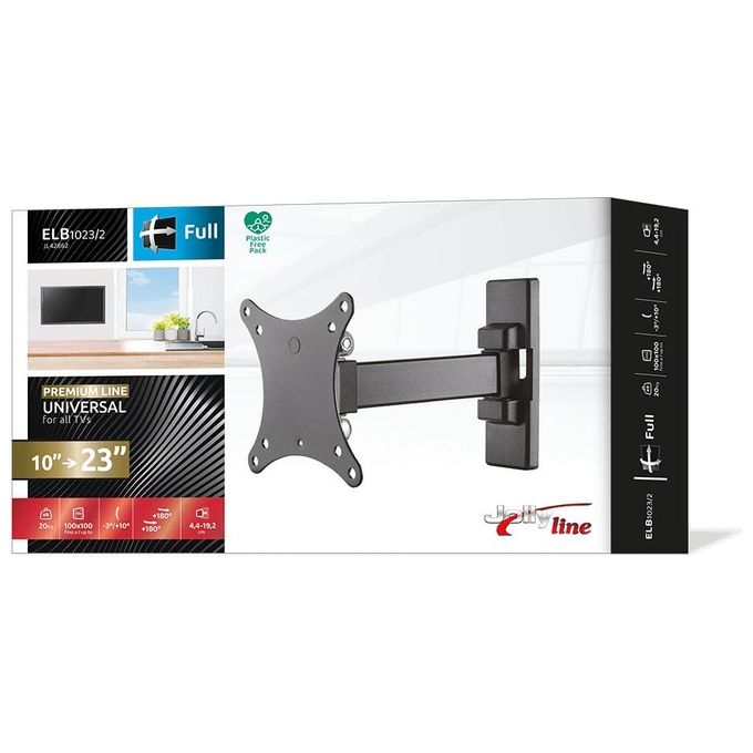 G.b.s. Elettronica Supporto Elb-1023-2  2 Snodi per Tv 10-23'' Max 20Kg Vesa 50-100