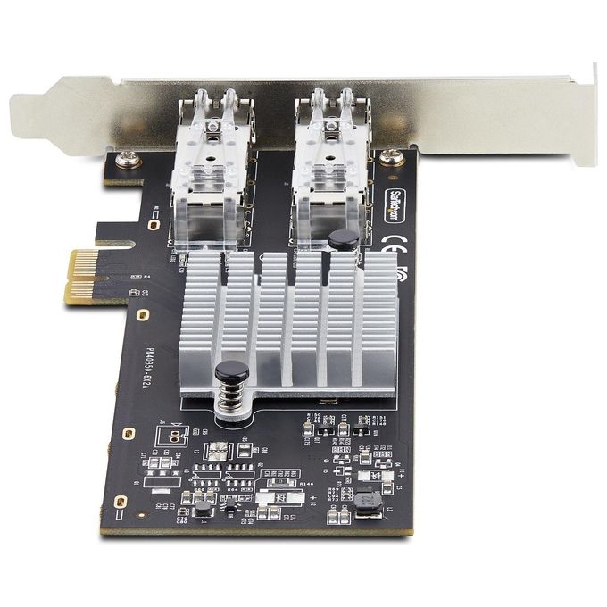 StarTech.com P021GI-NETWORK-CARD Scheda di Rete SFP GbE a 2 Porte Controller Intel I210-IS 1000 Mbit-s PCI Express 2.1 x1 colore Nero