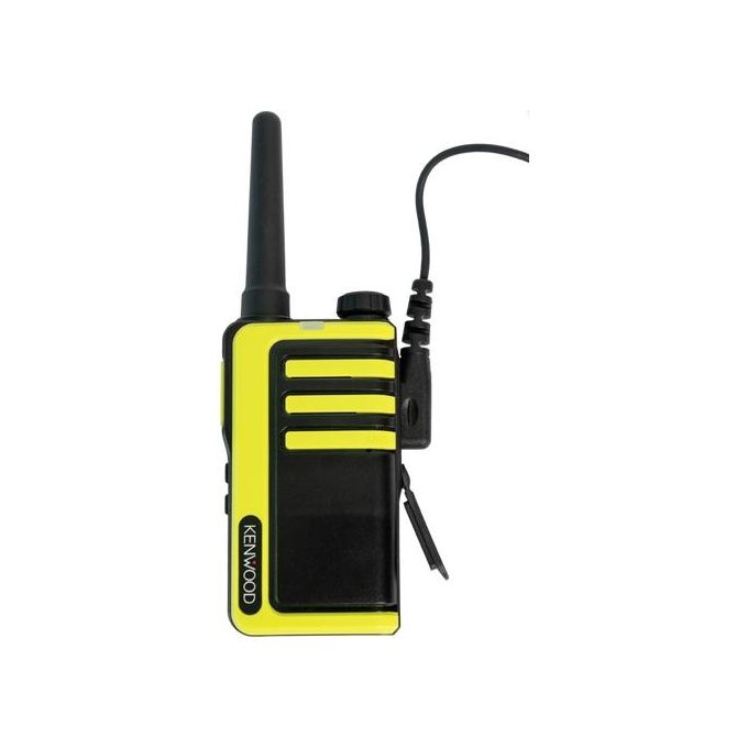 Kenwood UBZ-LJ9SET Ricetrasmittente Walkie-Talkie PMR446 32 canali 6000 m portata IP32 ricarica USB-C coppia colore Nero Giallo