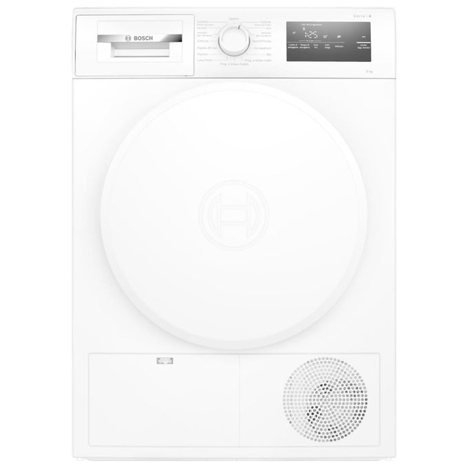 Bosch WTH83208II Serie 4 Asciugatrice Pompa di Calore 8 Kg Classe A++ AutoDry SensitiveDrying 63 dB (84x60x61 cm) colore Bianco