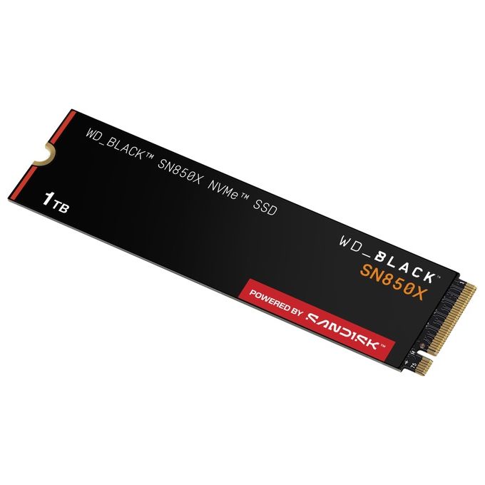 Western Digital WDS100T2X0E WD_BLACK SN850X SSD Interno M.2 2280 NVMe PCIe 4.0 x4 1TB 7300 MB-s