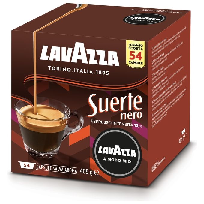 Lavazza A Modo Mio Suerte Nero 54 Capsule 405gr