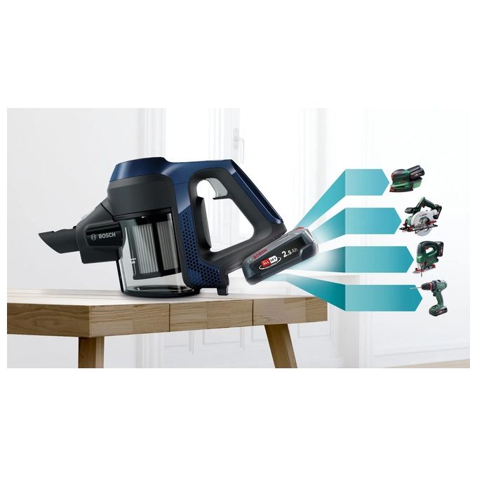 Bosch BCS611P4A Serie 6 Aspirapolvere Senza Filo 0.3 L autonomia 30 min 85 dB colore Nero