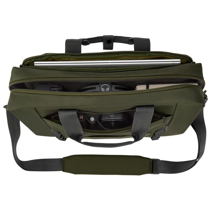 HP 9J4C2AA Modular Laptop Bag Nebula Borsa Porta PC 15.6'' Poliestere Resistente all'Acqua 22L colore Verde Grigio