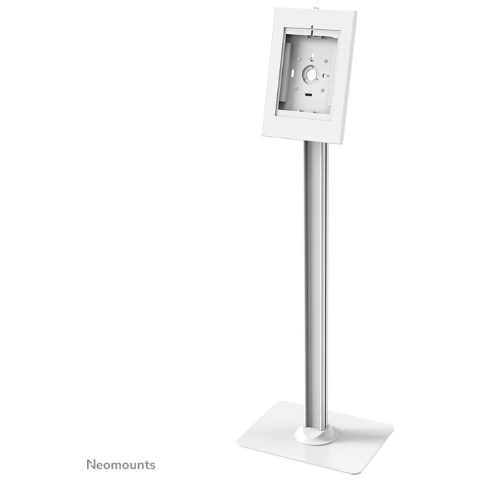 Neomounts FL15-650WH1 Supporto da Pavimento per Tablet 9,7-11 Pollici con Rotazione 90° Inclinazione Regolabile e Blocco Antifurto colore Bianco