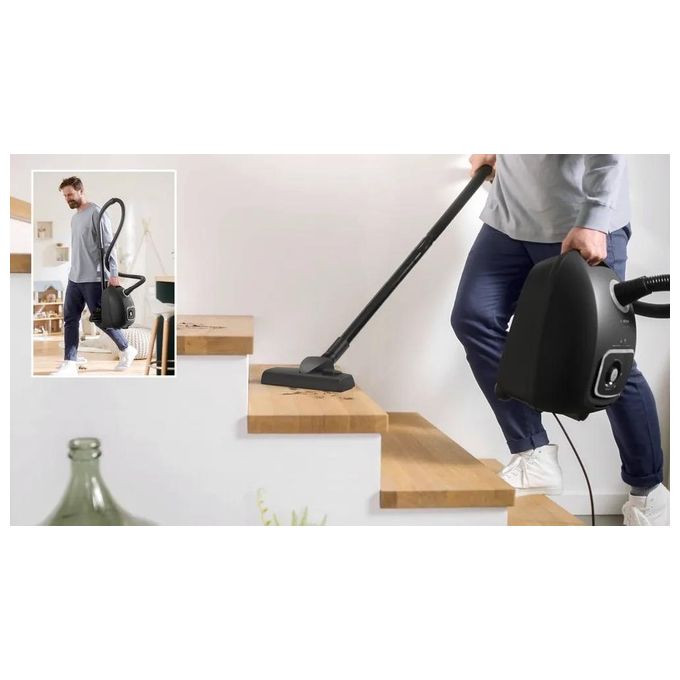 Bosch BGB41BA1 Serie 4 Aspirapolvere a Traino con Sacchetto 4 L 600 W 75 dB colore Nero