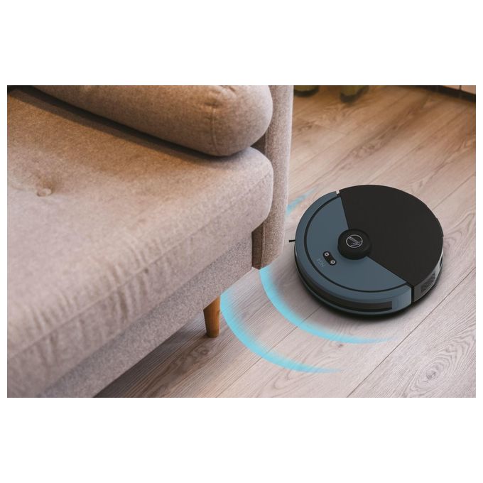 Hoover HG430H 011 Robot aspirapolvere Navigazione laser Capacita' 0,26 L autonomia 120 min Wi-Fi colore Nero Blu