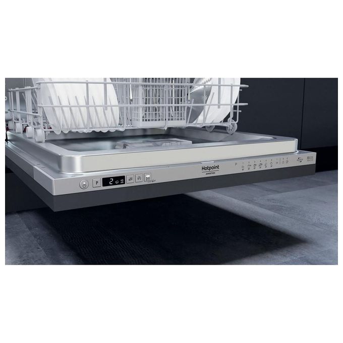 Hotpoint HIC 3C41 CW Lavastoviglie da Incasso a Scomparsa Totale 14 coperti Classe C 41 dB Motore Inverter 9 Programmi (82x60x55 cm) colore Argento