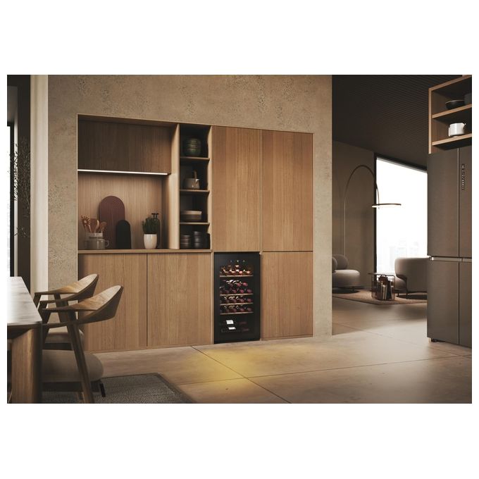 Haier HWS34GGH1 Wine Bank 50 Serie 3 Cantinetta Vino a Compressore 34 Bottiglie 90 L Classe G 37 dB Wi-Fi App hOn colore Nero