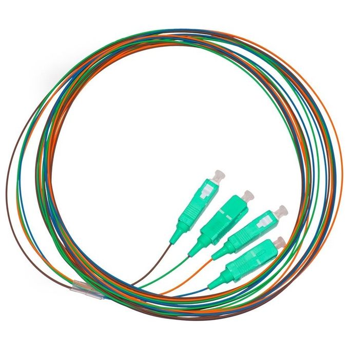 Link Confezione 4 Pigtail 2mt Connettore Sc Simplex Multimode Om3