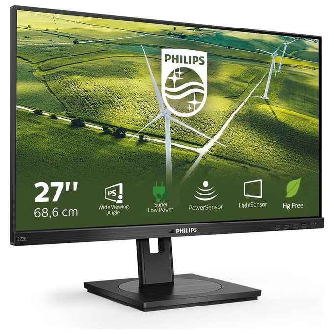 Philips 272B1G-00 B Line Monitor PC 27'' IPS Full HD 1920x1080 75Hz 4ms Hub USB VESA Altoparlanti colore Nero