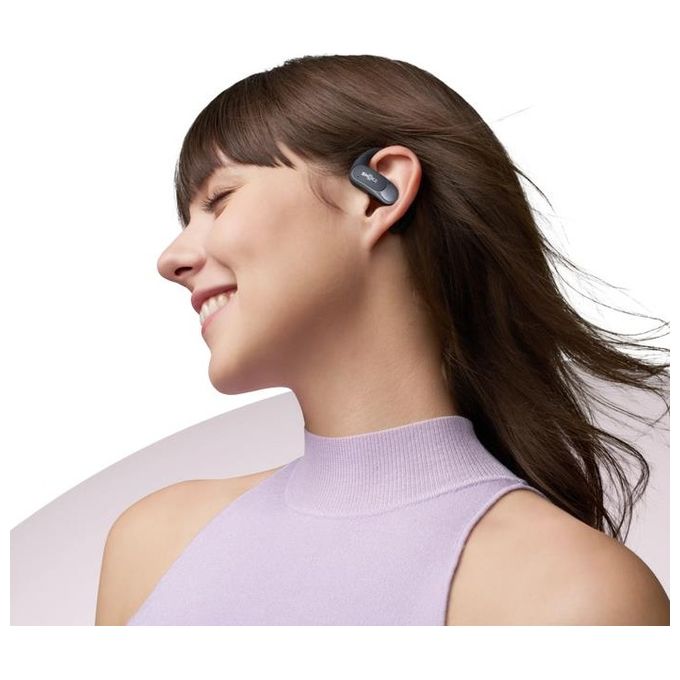 Shokz T511-ST-BK OpenFit Air Auricolare Wireless Open-Ear Bluetooth 5.2 IP54 28 ore autonomia colore Nero