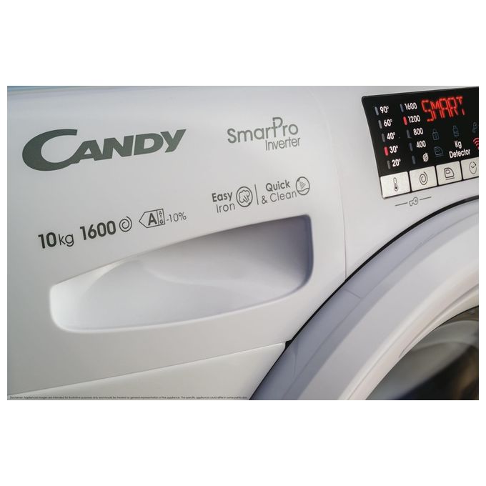 Candy COW4854TWM6-1-S Smart Pro Lavasciuga Carica Frontale 8-5 Kg 1400 rpm Classe D Wi-Fi Inverter BPM Aquastop (85x60x54 cm) colore Bianco