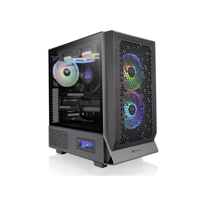 Thermaltake CA-1Y2-00M1WN-00 Ceres 300 TG Case PC Midi Tower ATX EATX micro ATX Mini-ITX Vetro Temperato 7 slot espansivi 2x USB 3.2 Gen 1 1x USB 3.2 Gen 2 Tipo C colore Nero