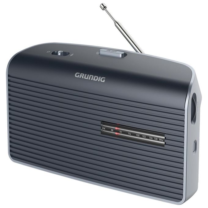 Grundig GPR1250 Music 60X Radio Portatile Analogica FM AM 1 W Altoparlante Integrato Antenna Telescopica colore Nero