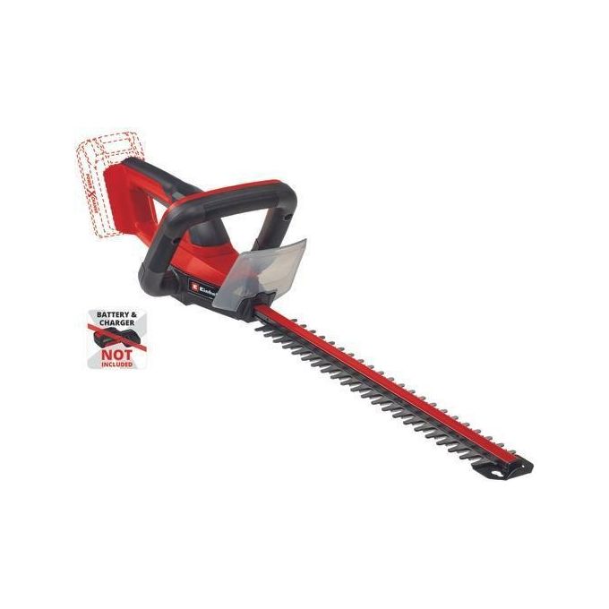 Einhell 3410940 GC-CH 18-40 Li Solo Tagliasiepi a batteria 18 V 40 cm lunghezza di taglio 13 mm spaziatura denti motore a spazzole colore Nero Rosso