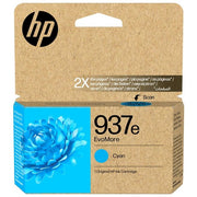 HP 4S6W6NE Cartuccia Originale HP 937E EvoMore Inkjet Resa 1650 Pagine Capacita' Altissima colore Ciano
