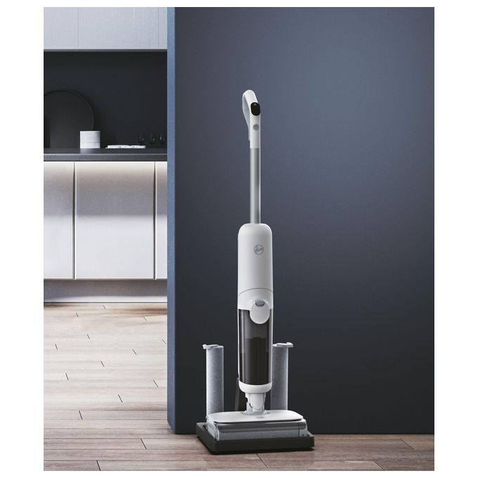 Hoover HW500 011 HW5 Aspirapolvere Lavapavimenti Senza Fili 2in1 220W 30 min Autopulizia 84 dB colore Bianco Grigio