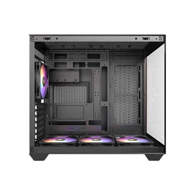 Antec 0-761345-10137-0 CX800 Wood Mid Tower Gaming Case con Vetro Temperato 270° e Ventole ARGB Preinstallate colore Nero