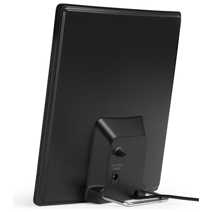 Meliconi AT 52 R1 USB Antenna TV Interna Amplificata DVB-T2 HEVC DAB+ Filtri 4G 5G 1 dB colore Nero
