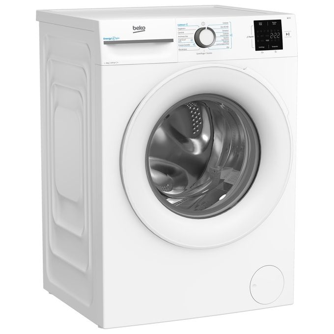 BEKO BMWU3921W Lavatrice a carica frontale 9Kg 1200 giri Classe a 1Motore Inverter 15 Programmi Vapore 845x600x546mm Bianco