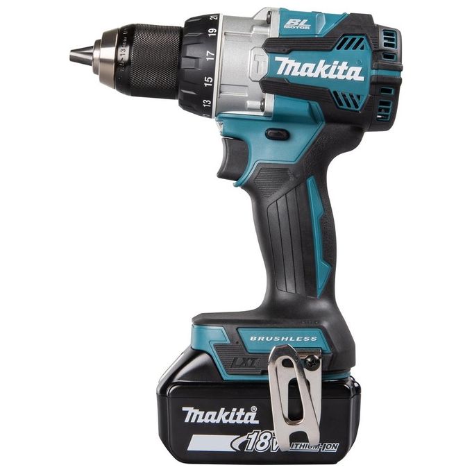 Makita DHP489RTJ LXT Trapano Avvitatore con Percussione Brushless 18V 110Nm 1800 rpm colore Nero Blu