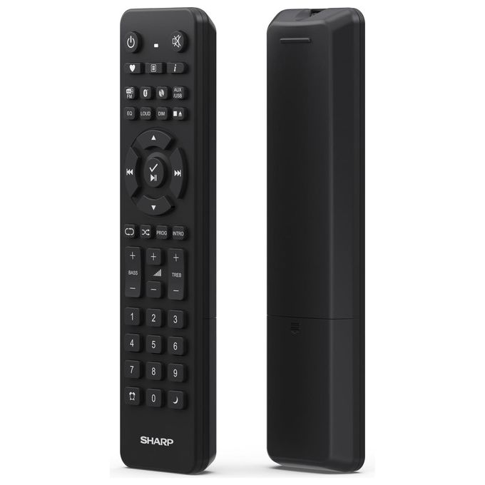 Sharp XL-B720D Microsistema Audio per la Casa 30 W Bluetooth 5.0 DAB+ FM Lettore CD USB colore Nero