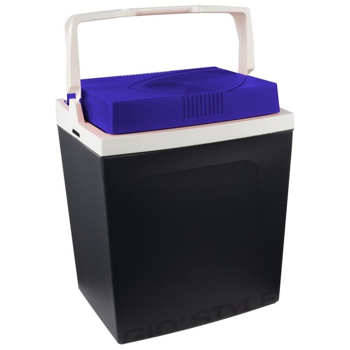 GIO'STYLE 1101002 Brio 26 Frigo Elettrico Portatile Capacita' 26 L Doppia Alimentazione 230V AC e 12V DC (47x40x20 cm) colore Nero