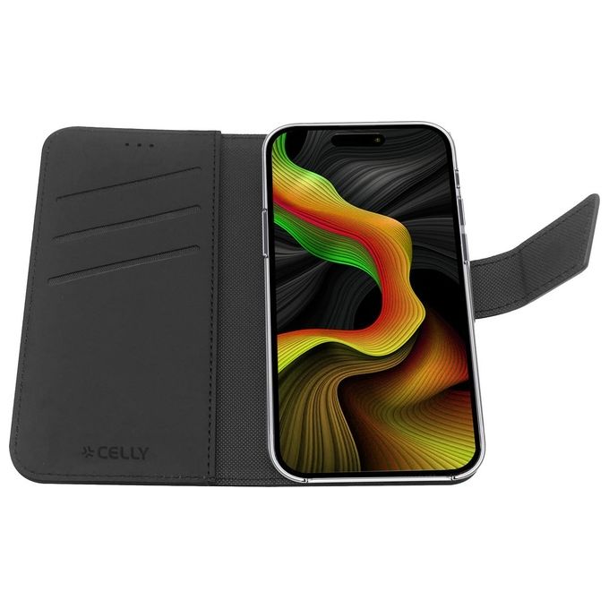 Celly Wally Case per iPhone 15 Pro Max Nero
