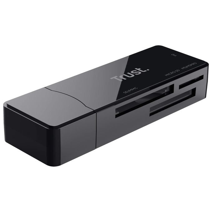 Trust Nanga Lettore Usb 3.1 di Scheda ad Alta Velocita' Nero