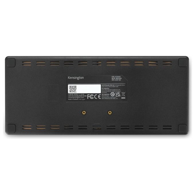 Kensington K33603EU SD4781P EQ Docking station Doppio 4K USB-C e USB-A 2 display 4K a 60 Hz 10 Gbps 100 W Power Delivery colore Nero