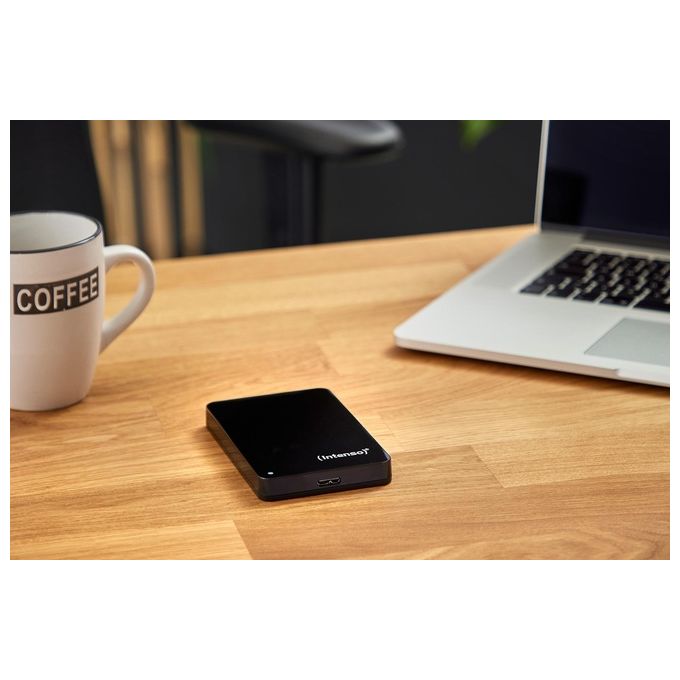 Intenso Hard Disk Esterno USB 3.0 2,5 pollici 500GB con Custodia Nera per Archiviazione Dati