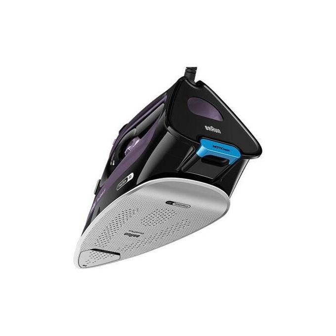 Braun SI9661VI TexStyle 9 Ferro da stiro a vapore 3100W piastra Eloxal Plus FreeGlide 3D iCare ActiClean colore Viola