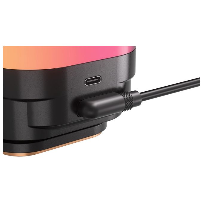 Corsair CW-9061023-WW iCUE LINK TITAN 360 RX LCD Raffreddatore d'aria 12 cm 3 ventole LED RGB LGA 1851 LGA 1700 AM4 AM5 colore Nero