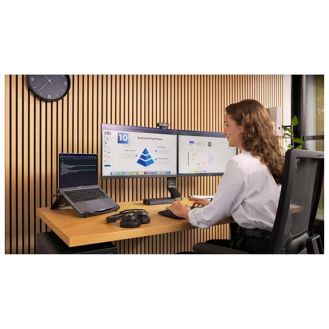 Kensington K75491IT Pro Fit Ergo KB675 EQ Tastiera Wireless Tenkeyless Ricaricabile QWERTY Italiano Compatibile Windows macOS con Connessione Bluetooth 2.4GHz e USB-C colore Nero