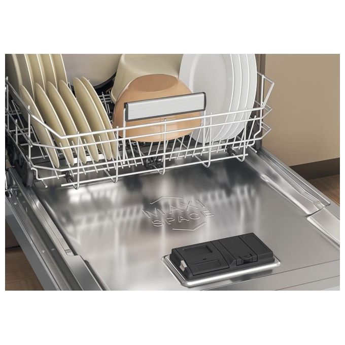 Whirlpool W7F HS51 X MaxiSpace Lavastoviglie Libera Installazione 15 coperti Classe B 41 dB Aquastop (85x60x59 cm) colore Inox