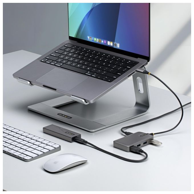 StarTech.com 5G4AB-USB-C-HUB Hub USB-C 4 Porte USB-A 5Gbps Bus Powered Ingresso Micro-USB Cavo 30 cm colore Grigio