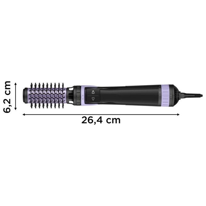Rowenta CF9527F0 Brush Activ Spazzola ad aria calda 1000W Ionica Ceramica 3 velocita' 2 spazzole colore Nero Viola