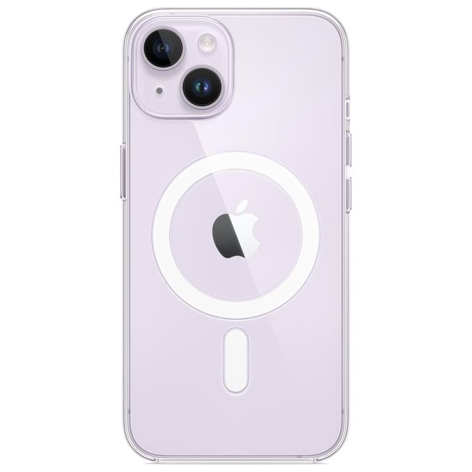 Apple MW5Q3ZM-A Custodia per iPhone 14 Compatibile con Ricarica Wireless MagSafe e Qi colore Trasparente