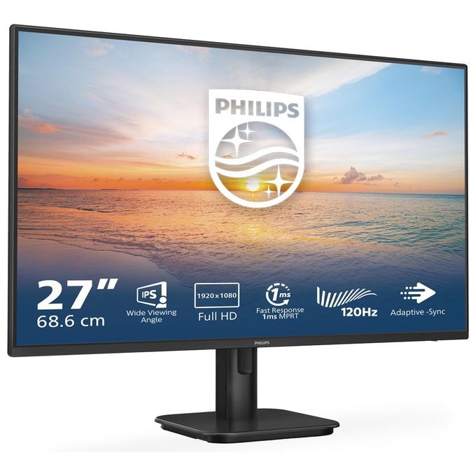 Philips 27E1N1100A Serie 1000 Monitor PC 27'' IPS Full HD 1920x1080 100Hz 4ms AMD FreeSync Altoparlanti colore Nero