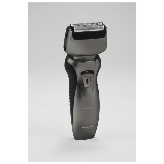 Panasonic ES-RW33-H503 Rasoio Uomo WetandDry a 2 Lame Tagliabasette a Scomparsa Design Ergonomico Ricaricabile Grigio Scuro