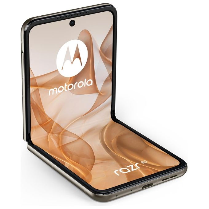 Motorola, Razr 50, Smartphone Pieghevole, 256 GB, 8 GB RAM, 6.9'', Doppia SIM, 5G, Sabbia