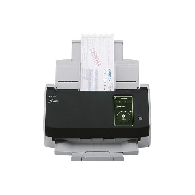 Ricoh 4939761313615 fi-8040 Scanner ADF Duplex 40 ppm 80 ipm Touch Screen 600 x 600 DPI colore Nero Grigio