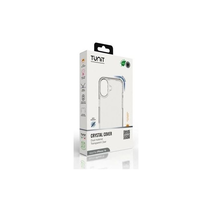 Tunit Crystal Cover per iPhone 16 Crystal Trasparente