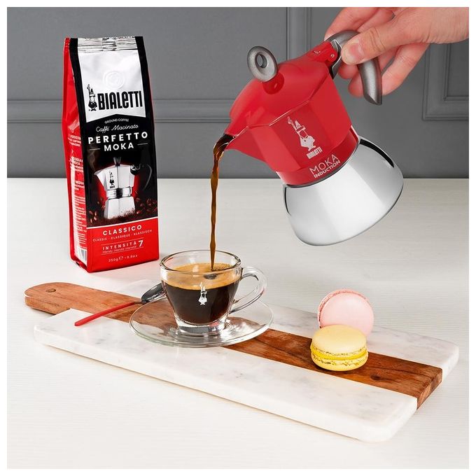 Bialetti Moka Induction 6 Tazze Rosso