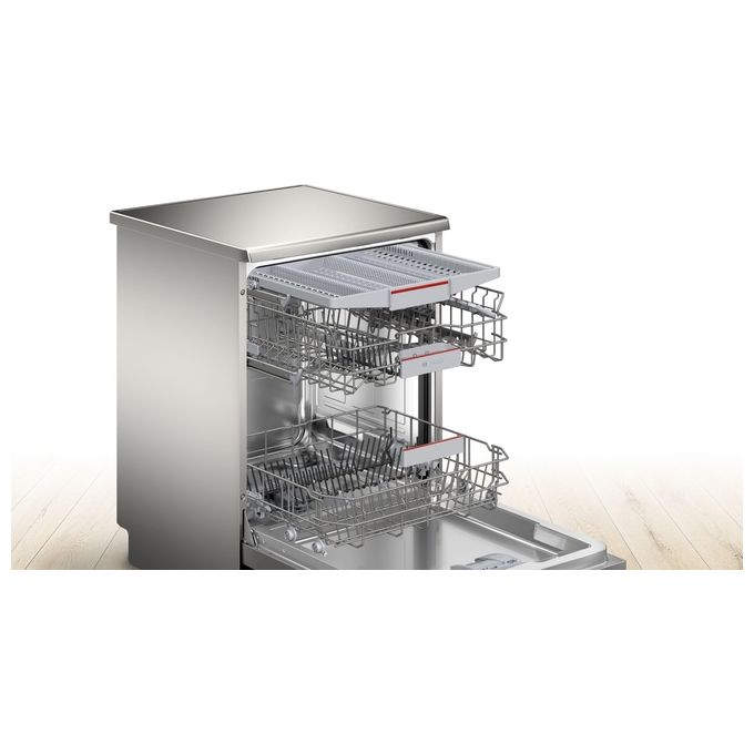 Bosch SMS4EMI01E Serie 4 Lavastoviglie Libera Installazione 14 coperti Classe C 42 dB Wi-Fi EfficientDry (85x60x60 cm) colore Acciaio Inox