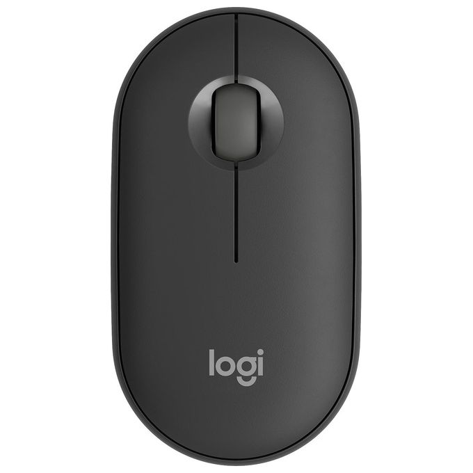 Logitech 910-007015 Pebble 2 M350s Mouse Wireless Bluetooth Ottico 4000 DPI Silenzioso Ambidestro colore Grafite