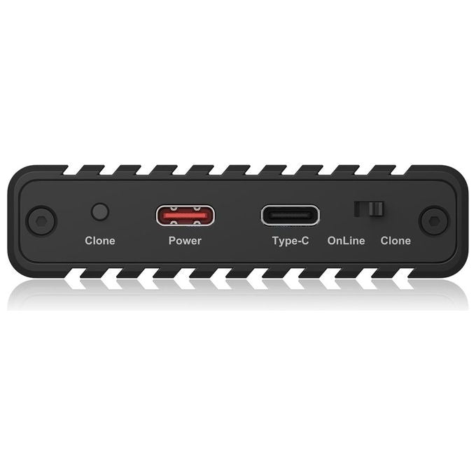 ICY BOX IB-2817MCL-C31 Box esterno SSD 2 slot M.2 NVMe USB 3.2 Gen 2 Type-C 10 Gbit-s colore Nero