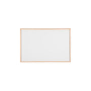 Bi-Office Lavagna Budget Bianca Laccata con Cornice in Legno 90x60cm